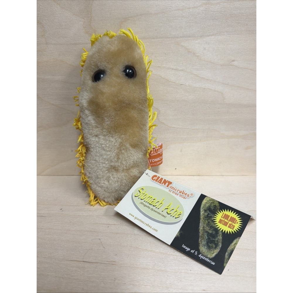 Giant Microbes Stomach Ache Plush Stuffed 6" Shigella Dysenteriae